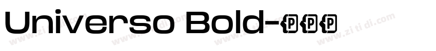 Universo Bold字体转换